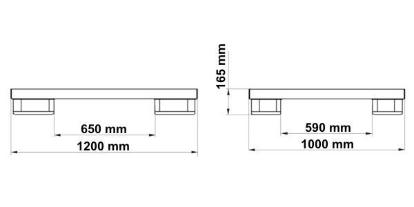 Palettes metalliques VW 0012, 1200x1000 - REDUCTION DE PRIX!!!